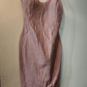 Haute Monde Strapless Pink Dress